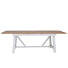 Earlham White Painted & Oak 1.8m Refectory Butterfly Extending Table