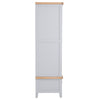 Earlham Grey Painted & Oak Wardrobe - 2 Door