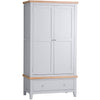 Earlham Grey Painted & Oak Wardrobe - 2 Door