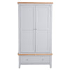 Earlham Grey Painted & Oak Wardrobe - 2 Door