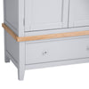 Earlham Grey Painted & Oak Wardrobe - 2 Door