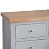 Earlham Grey Painted & Oak Chest of Drawers - 2 Over 3