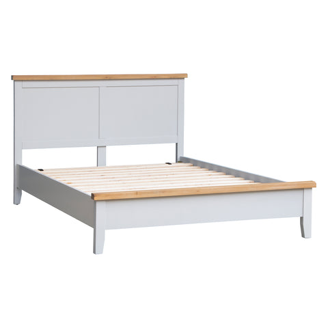 Earlham Grey Painted & Oak Bed Frame - 5ft Kingsize