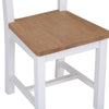 Earlham White Painted & Oak Ladder Back Chair Wooden Seat