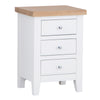 Earlham White Painted & Oak Bedside Cabinet - Large