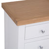 Earlham White Painted & Oak Bedside Cabinet - Large