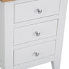 Earlham White Painted & Oak Bedside Cabinet - Large