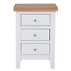 Earlham White Painted & Oak Bedside Cabinet - Large