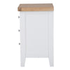 Earlham White Painted & Oak Bedside Cabinet - Large