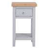 Earlham Grey Painted & Oak Lamp Table