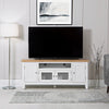 Earlham White Painted & Oak Large TV Unit