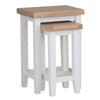 Earlham White Painted & Oak Nest of 2 Tables