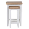 Earlham White Painted & Oak Nest of 2 Tables