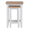 Earlham White Painted & Oak Nest of 2 Tables