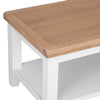 Earlham White Painted & Oak Small Coffee Table