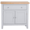 Earlham Grey Painted & Oak Small Sideboard