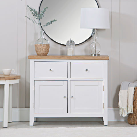 Earlham White Painted & Oak Standard Sideboard