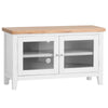 Earlham White Painted & Oak Standard TV Unit