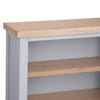 Earlham Grey Painted & Oak Small Wide Bookcase