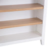 Earlham White Painted & Oak Small Wide Bookcase