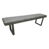 Fusion Retro Stitch 140cm Upholstered Bench - Low