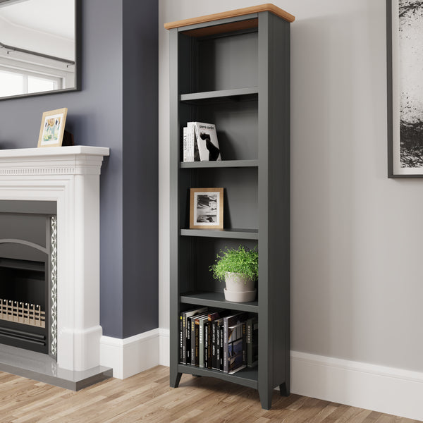 Modena Oak & Grey Bookcase - Large