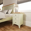 Modena White Painted & Oak Bedside - Large