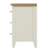 Modena White Painted & Oak Bedside - Large