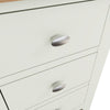 Modena White Painted & Oak Bedside - Large