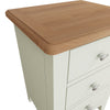 Modena White Painted & Oak Bedside - Large