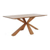 Hereford Oak Dining Table With Wooden Base - 180cm Fixed Top