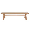 Norfolk Oak Dining Bench - 1.8m Cross Legged