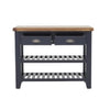 Norfolk Oak & Blue Painted Console Table