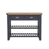 Norfolk Oak & Blue Painted Console Table