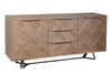 Havana Industrial Oak Sideboard - Large