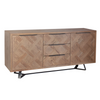 Havana Industrial Oak Sideboard - Large