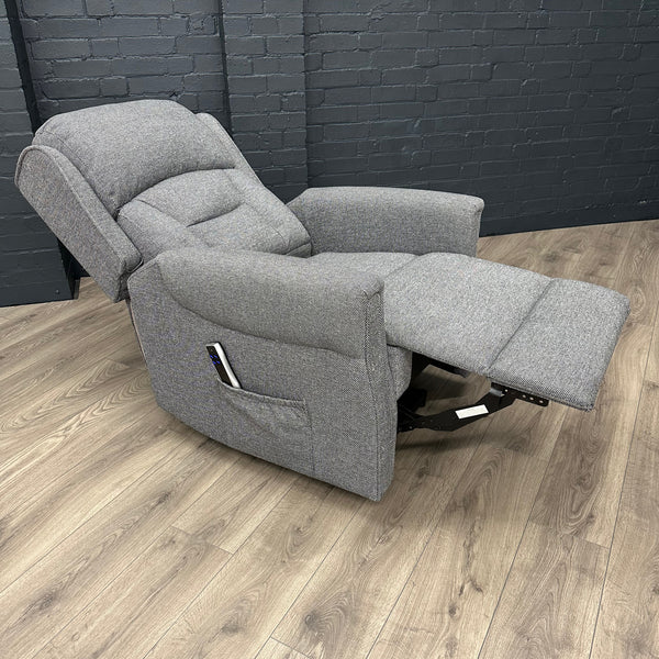 Sandringham - Dual Motor Power Lift & Tilt Chair - Grey | The Oak ...