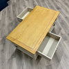 Portland Oak & Stone - Large Coffee Table, with Drawers (Showroom Clearance)