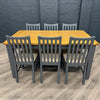 Chester Charcoal Painted & Oak - 1.6m Extending Dining Table PLUS 6x Modena Chairs