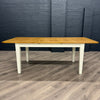 Chester White Painted Oak Dining Table - 1.6m Butterfly Extending