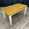 Chester White Painted Oak Dining Table - 1.6m Butterfly Extending