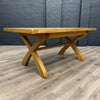 Chunky Oak - Cross Leg 180cm Dining Table