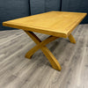 Chunky Oak - Cross Leg 180cm Dining Table