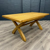 Chunky Oak - Cross Leg 180cm Dining Table