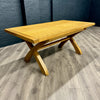 Chunky Oak - Cross Leg 180cm Dining Table