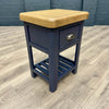 Hewitt Norfolk Oak & Blue Painted Bedside Cabinet - Large