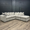 Utopia Sofa - 2 Corner 1 With Stool - Villa Silver