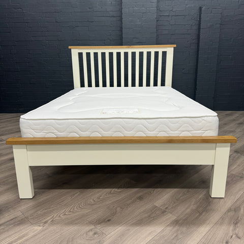 Chester White Painted Oak Bed Frame - 4ft6 Double