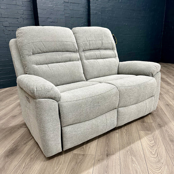 Belford Sofa - 2 Seater - Electric Recliner - Grey | The Oak Outlet Co.