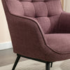 Katelyn Accent Chair with Stool - Mulberry